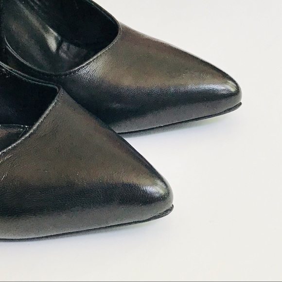 Scarpa Black Leather & Suede Heels - Picture 4 of 13